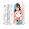 Clear TPR male masturbator flexible texture for intimate pleasure products